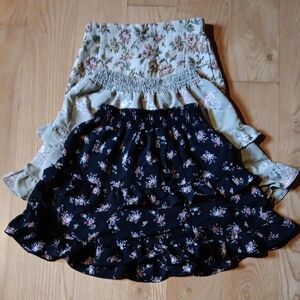 2 Lily Rose   Bubble Mini Skirts, size XS.  1 SHEIN skirt size 2